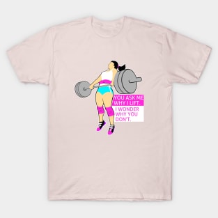 fitness girl, gym girl, fitness, weightlifting women T-Shirt